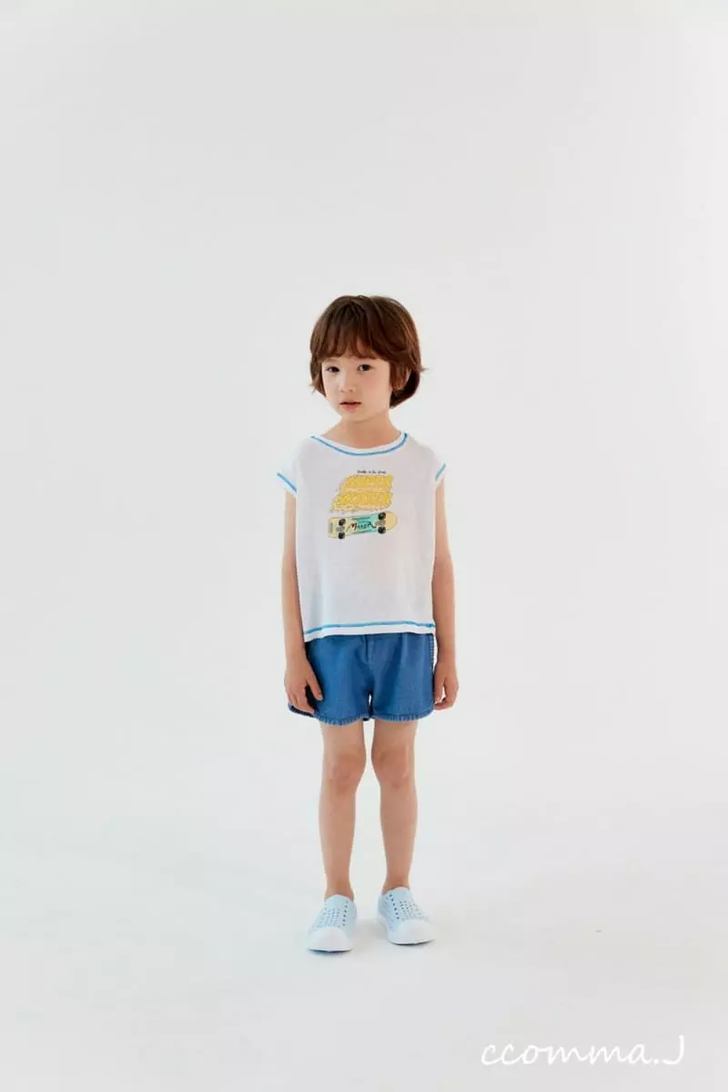 Oda - Korean Children Fashion - #prettylittlegirls - Piping Denim Shorts