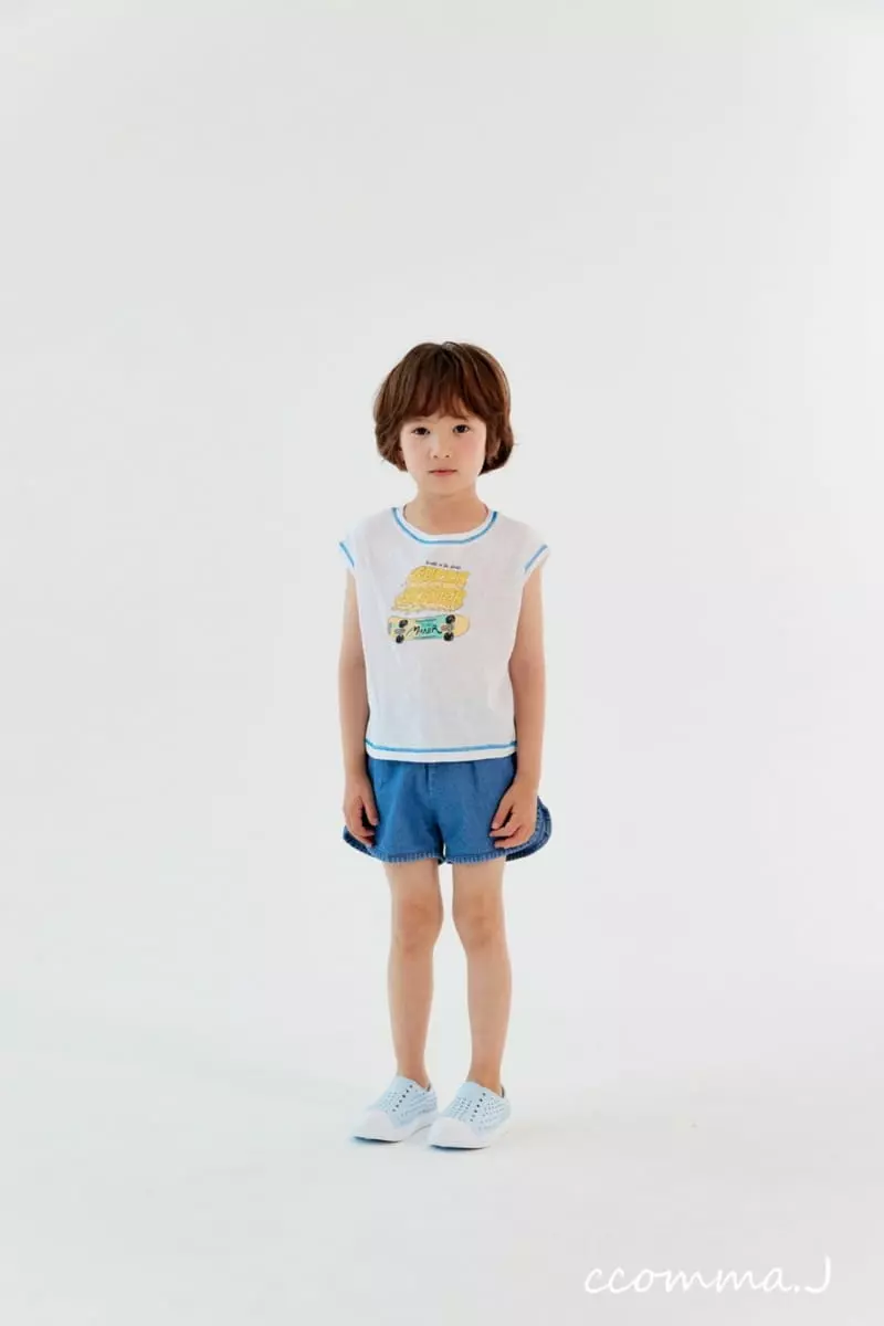 Oda - Korean Children Fashion - #todddlerfashion - Piping Denim Shorts - 2