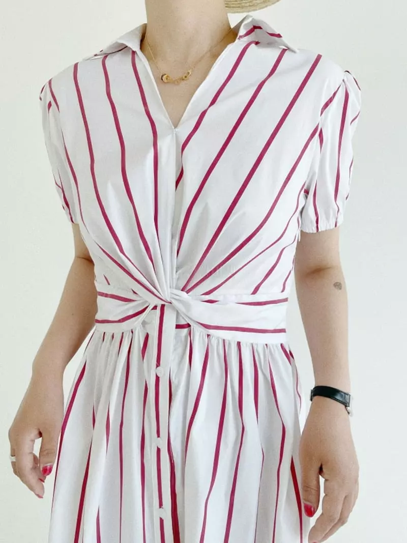 Oli Seoul - Korean Women Fashion - #momslook - Red Signal One-piece - 7