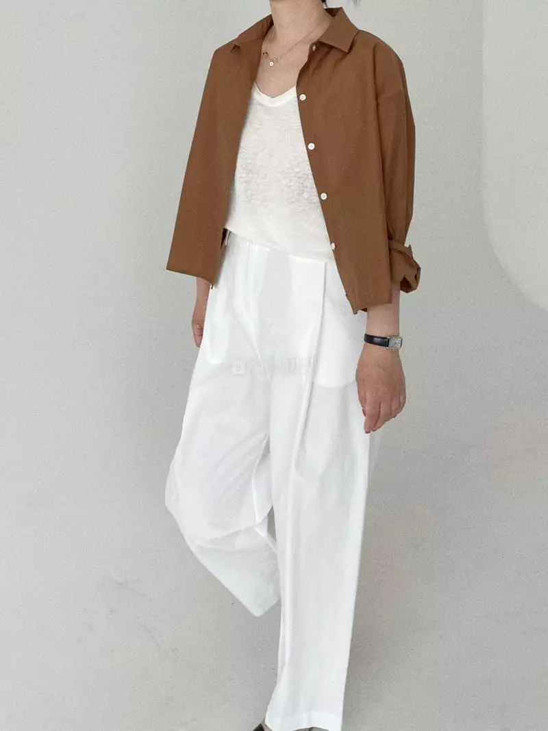 Oli Seoul - Korean Women Fashion - #momslook - Brown Eddie Shirt - 2