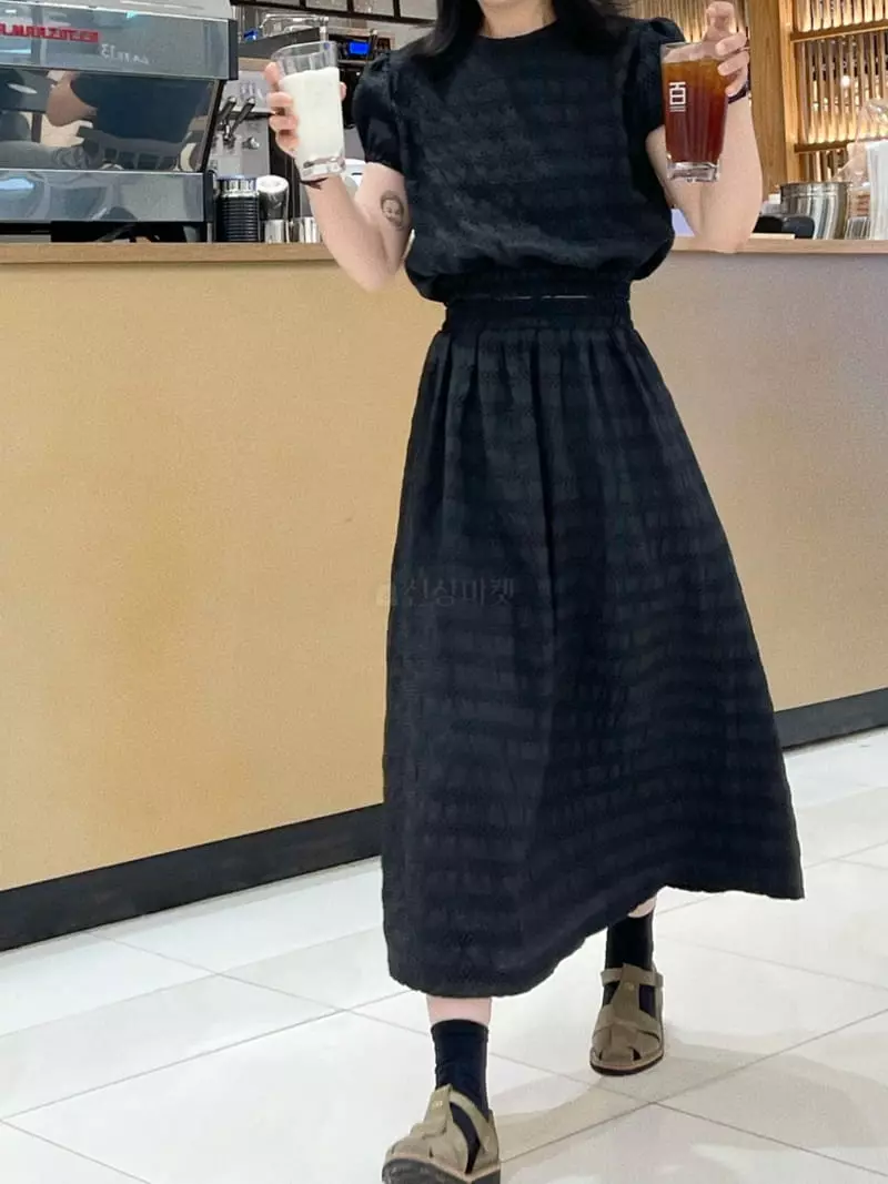 Oli Seoul - Korean Women Fashion - #momslook - Sujan Black Two Piece