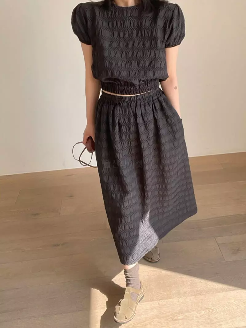 Oli Seoul - Korean Women Fashion - #momslook - Sujan Black Two Piece - 8