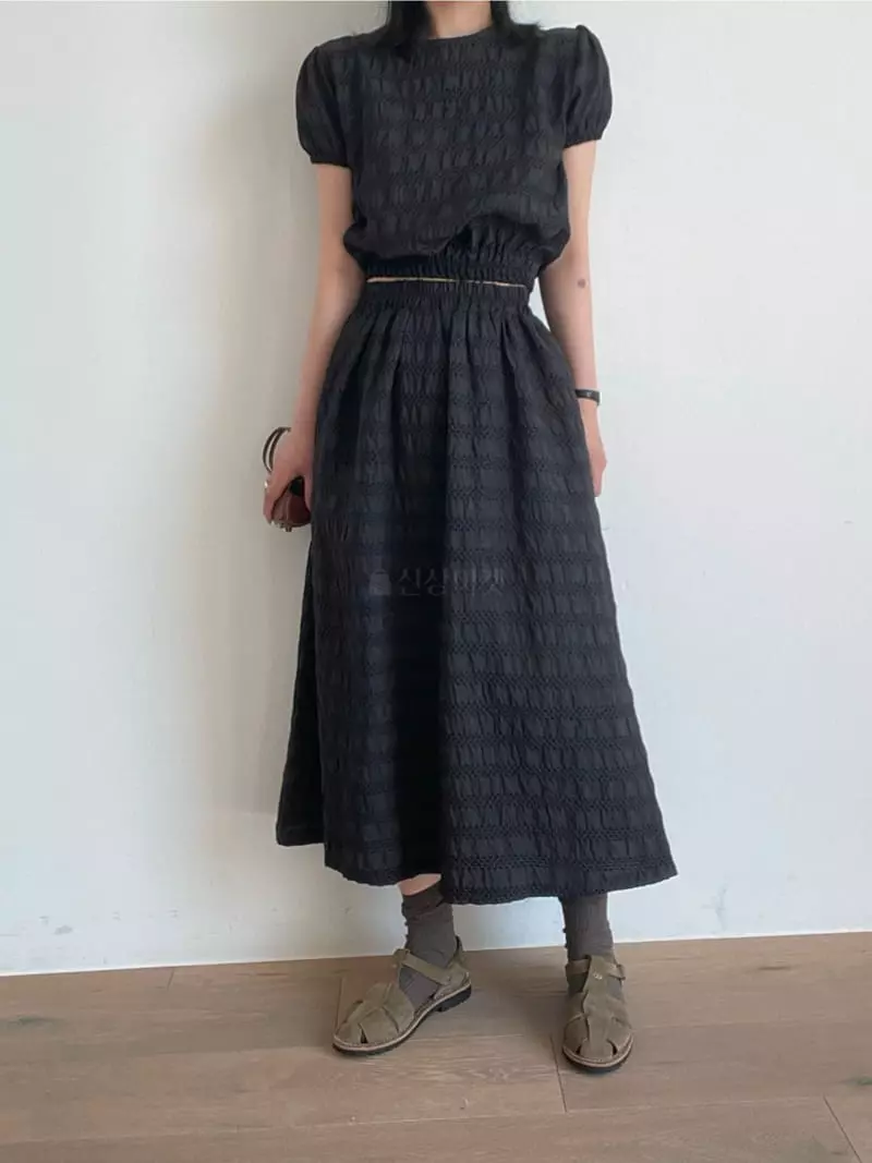 Oli Seoul - Korean Women Fashion - #momslook - Sujan Black Two Piece - 9