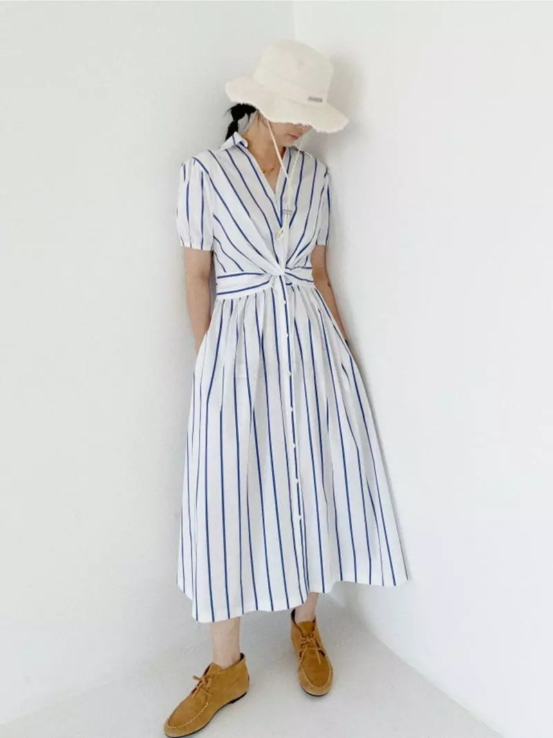 Oli Seoul - Korean Women Fashion - #momslook - Blue Signal One-piece - 7