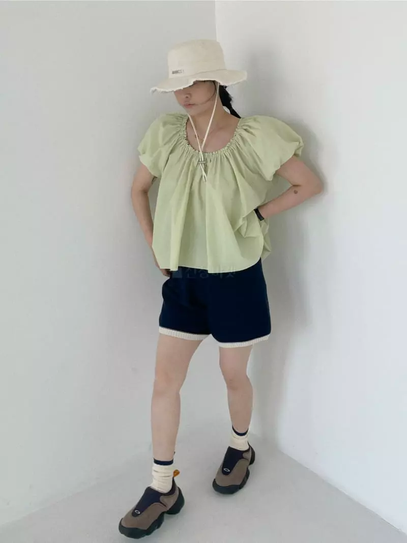 Oli Seoul - Korean Women Fashion - #momslook - Mint Sugar Blouse - 4