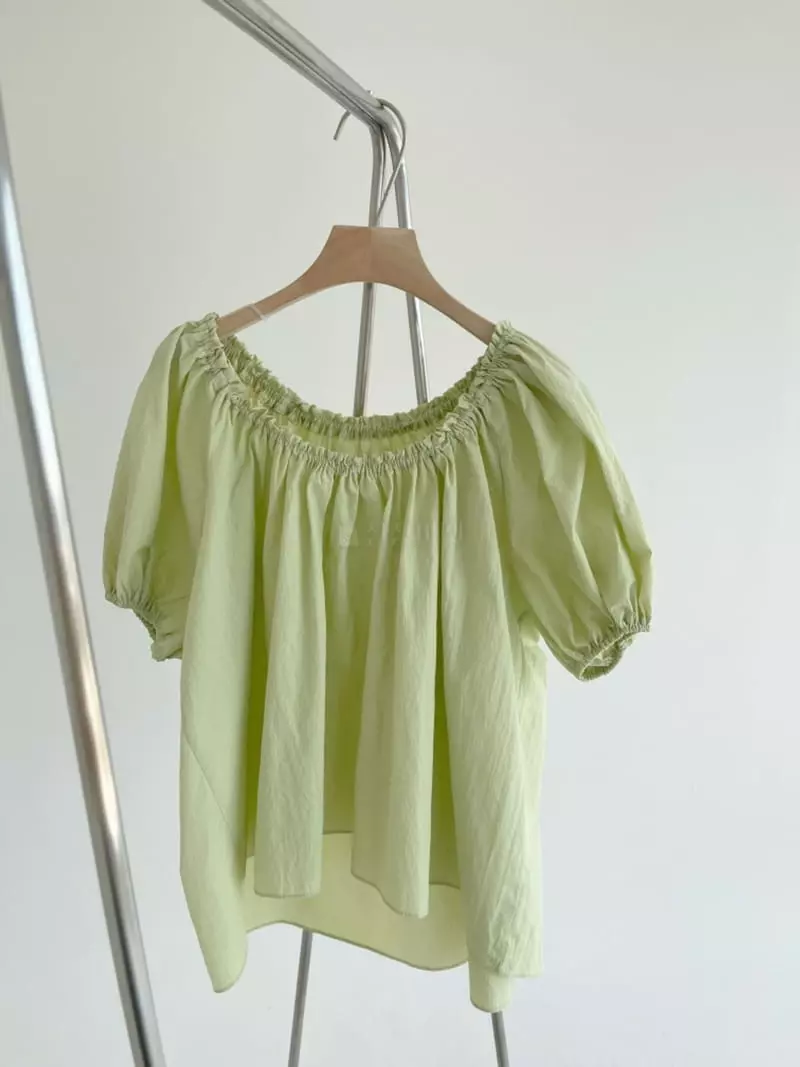 Oli Seoul - Korean Women Fashion - #momslook - Mint Sugar Blouse - 5