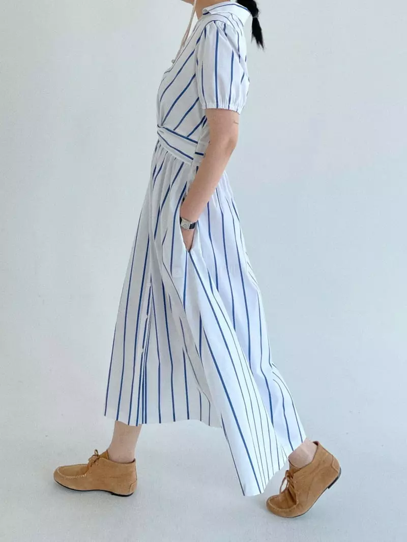 Oli Seoul - Korean Women Fashion - #pursuepretty - Blue Signal One-piece - 11