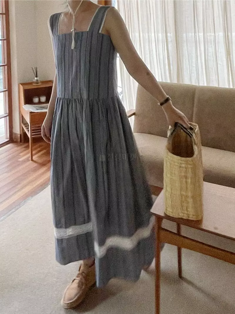 Oli Seoul - Korean Women Fashion - #pursuepretty - Denim Daisy One-piece