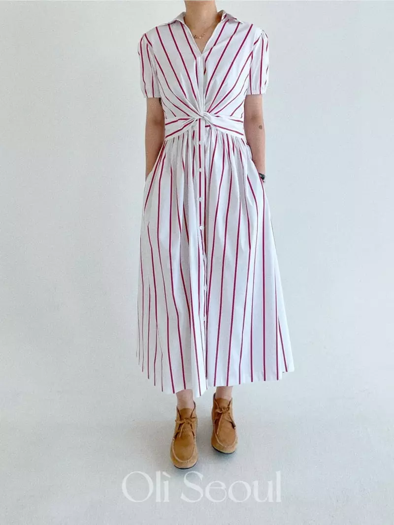 Oli Seoul - Korean Women Fashion - #restrostyle - Red Signal One-piece - 2