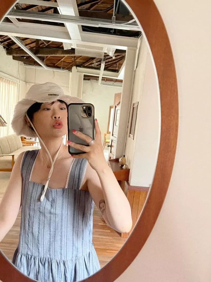 Oli Seoul - Korean Women Fashion - #restrostyle - Denim Daisy One-piece - 2