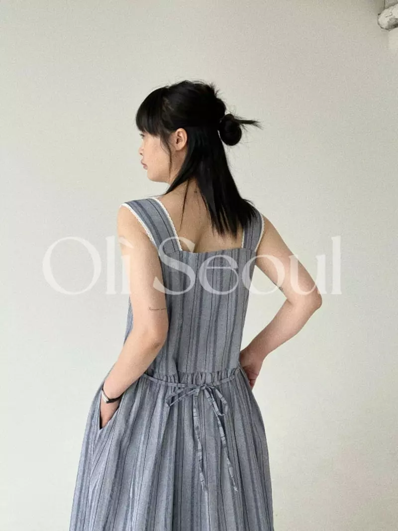 Oli Seoul - Korean Women Fashion - #thelittlethings - Denim Daisy One-piece - 6