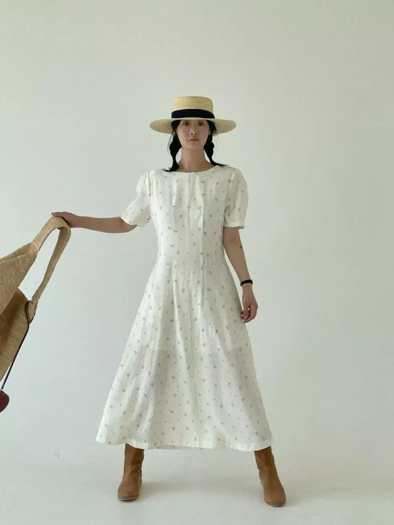 Oli Seoul - Korean Women Fashion - #vintageinspired - Ivory Sola One-piece - 3