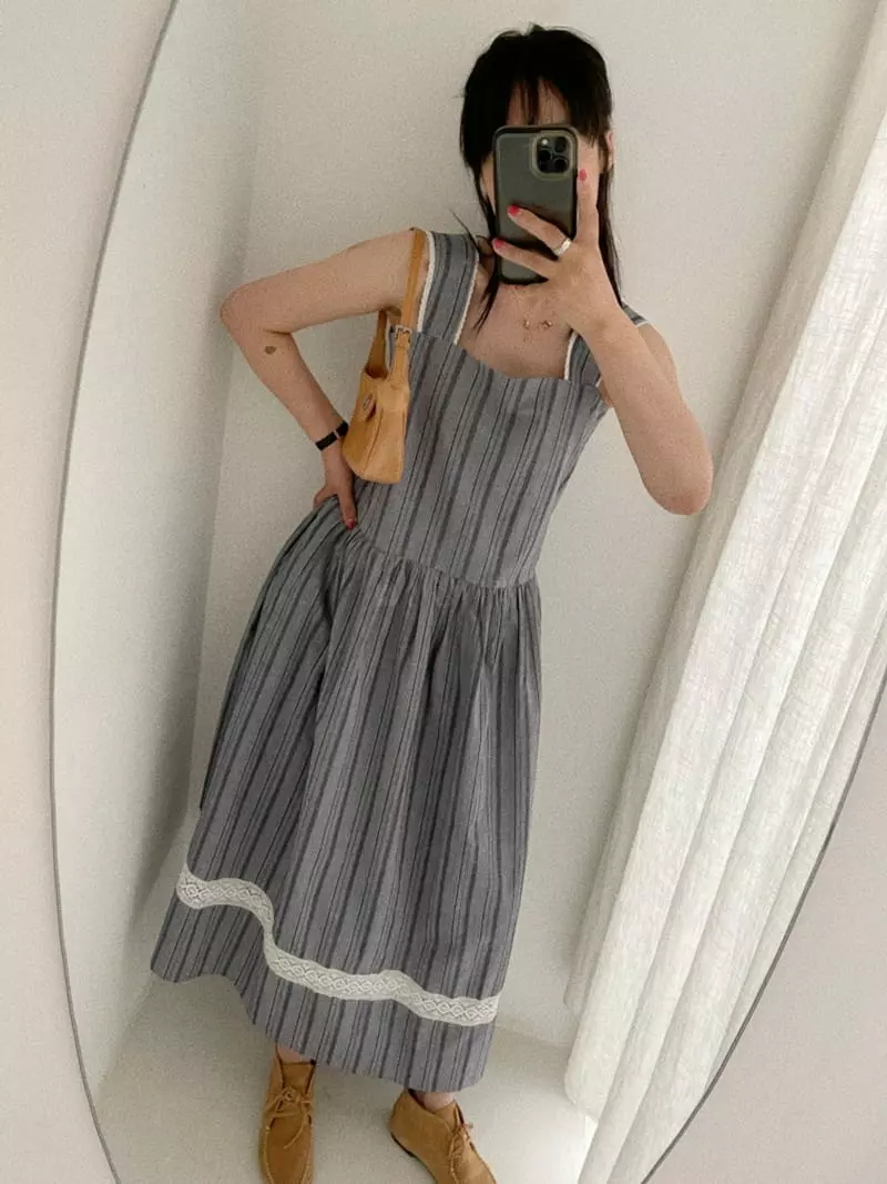 Oli Seoul - Korean Women Fashion - #womensfashion - Denim Daisy One-piece - 10