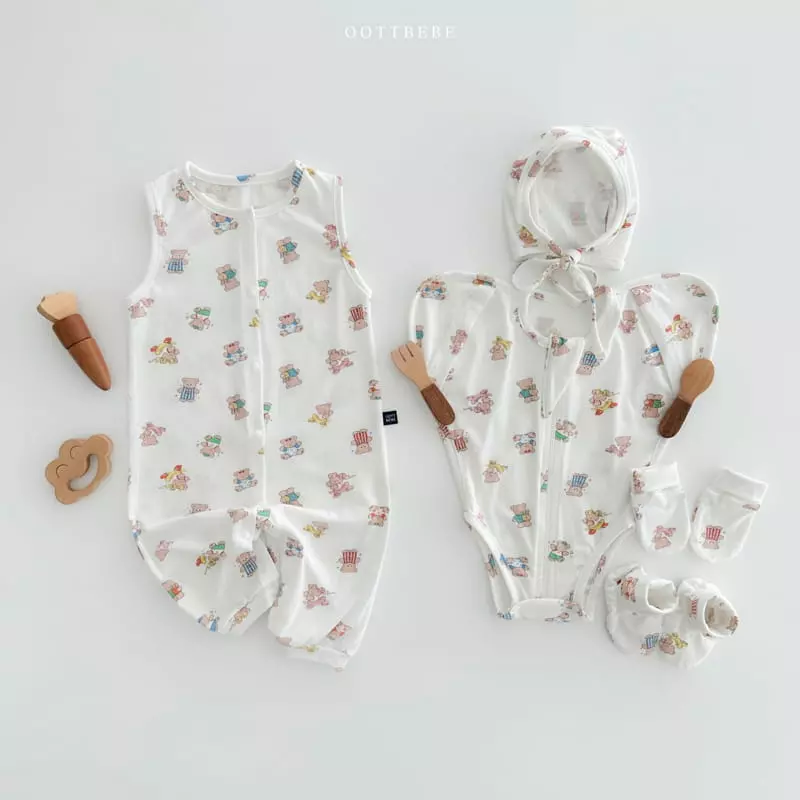 Oott Bebe - Korean Baby Fashion - #babyclothing - Friends Sleeveless Bodysuit - 10