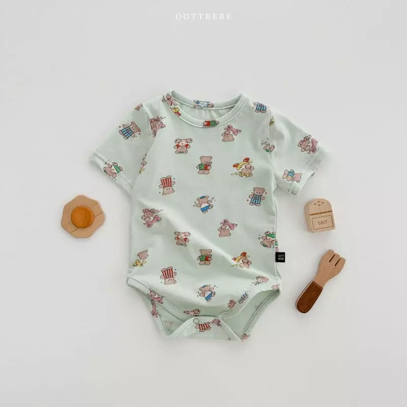 Oott Bebe - Korean Baby Fashion - #babyoutfit - Friends Bodysuit - 5