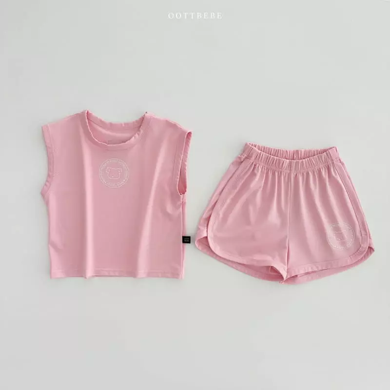 Oott Bebe - Korean Children Fashion - #fashionkids - Week Mesh Top Bottom Set - 4