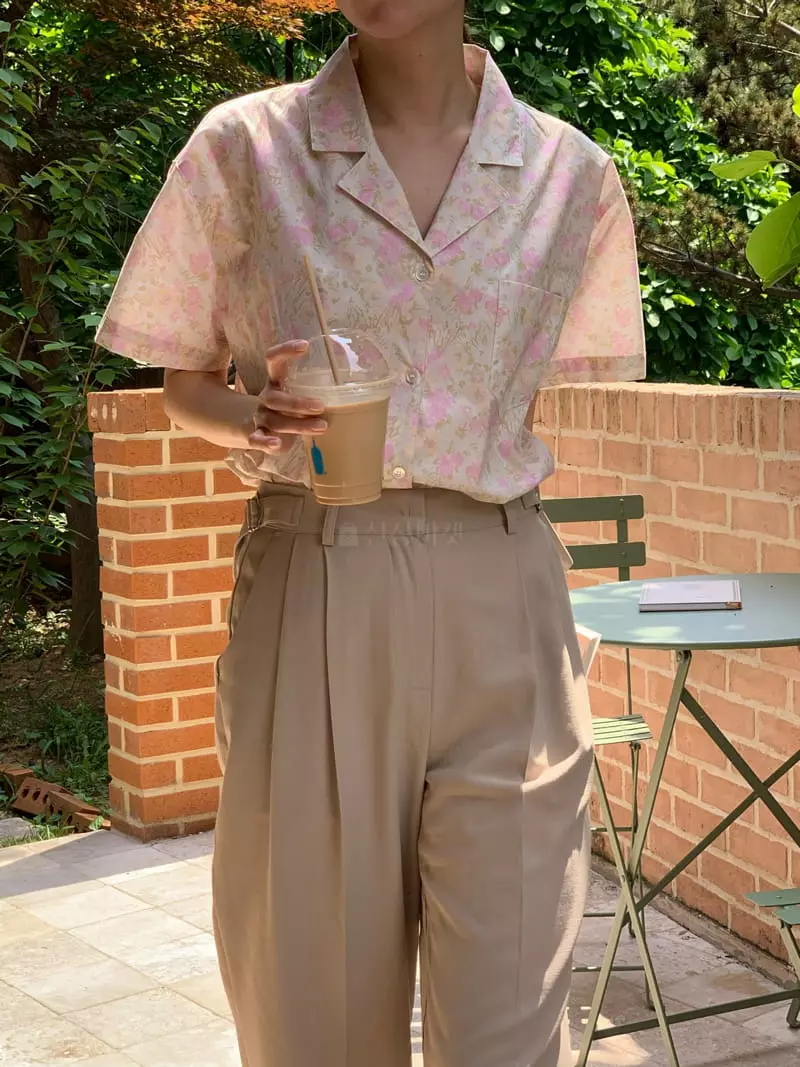 Ovu - Korean Women Fashion - #womensfashion - Flower Blouse - 4