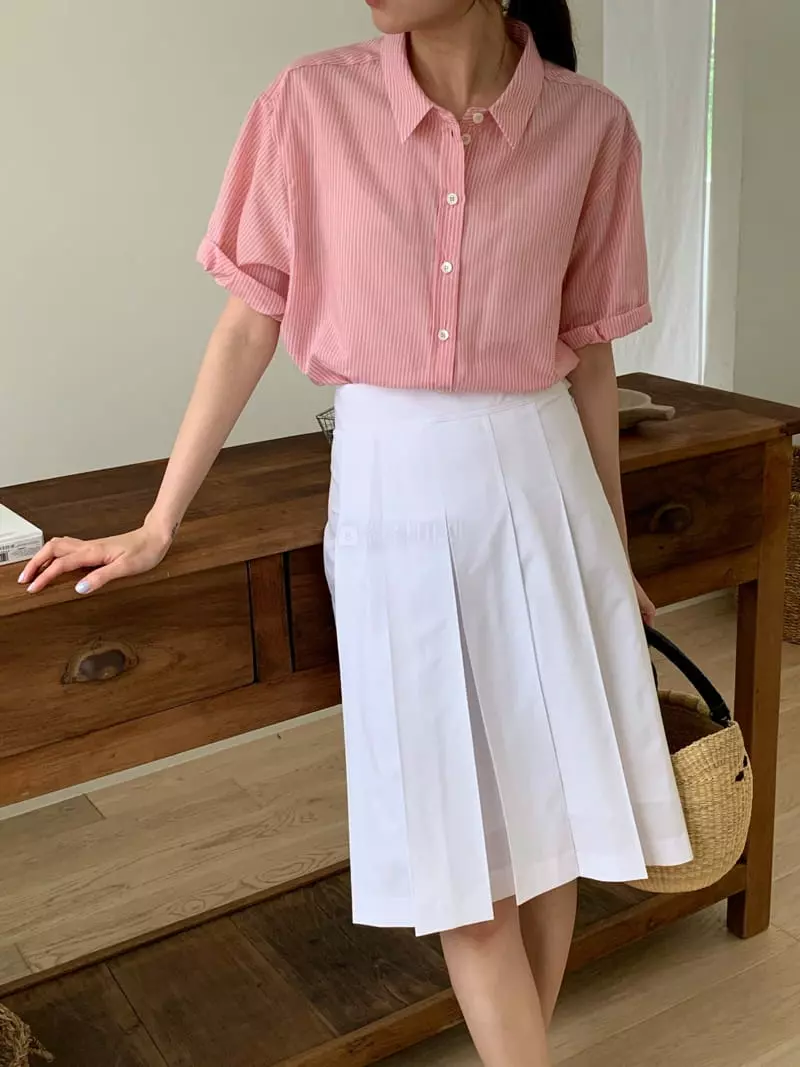 Ovu - Korean Women Fashion - #momslook - Ponny Wrinkle Skirt
