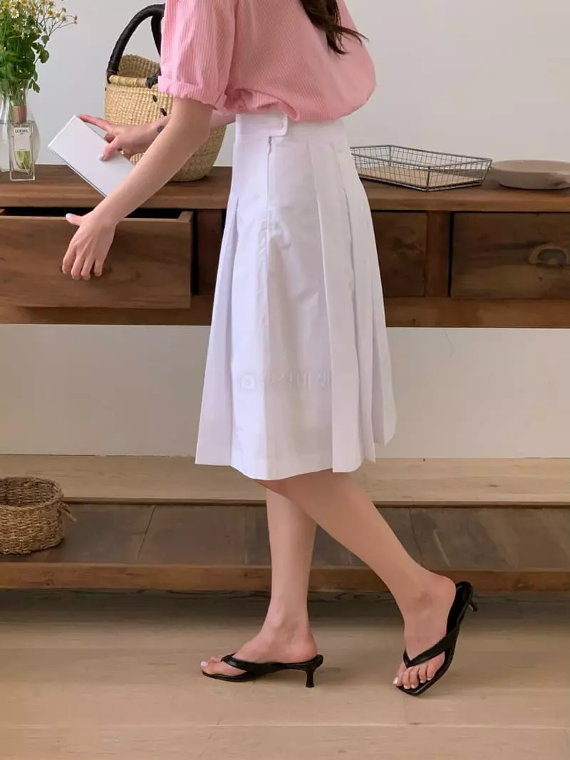 Ovu - Korean Women Fashion - #momslook - Ponny Wrinkle Skirt - 2