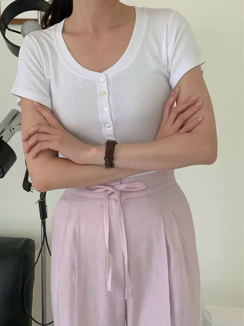 Ovu - Korean Women Fashion - #momslook - Actor Tee - 5