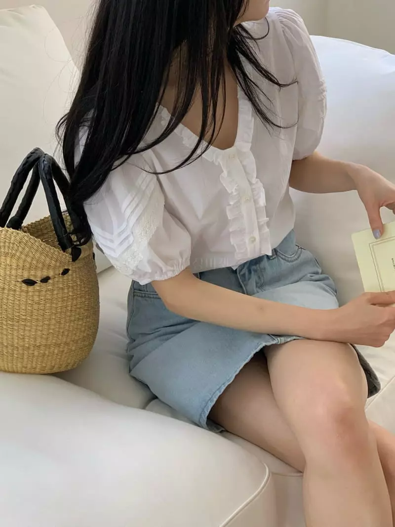 Ovu - Korean Women Fashion - #momslook - Shasha Blouse - 5