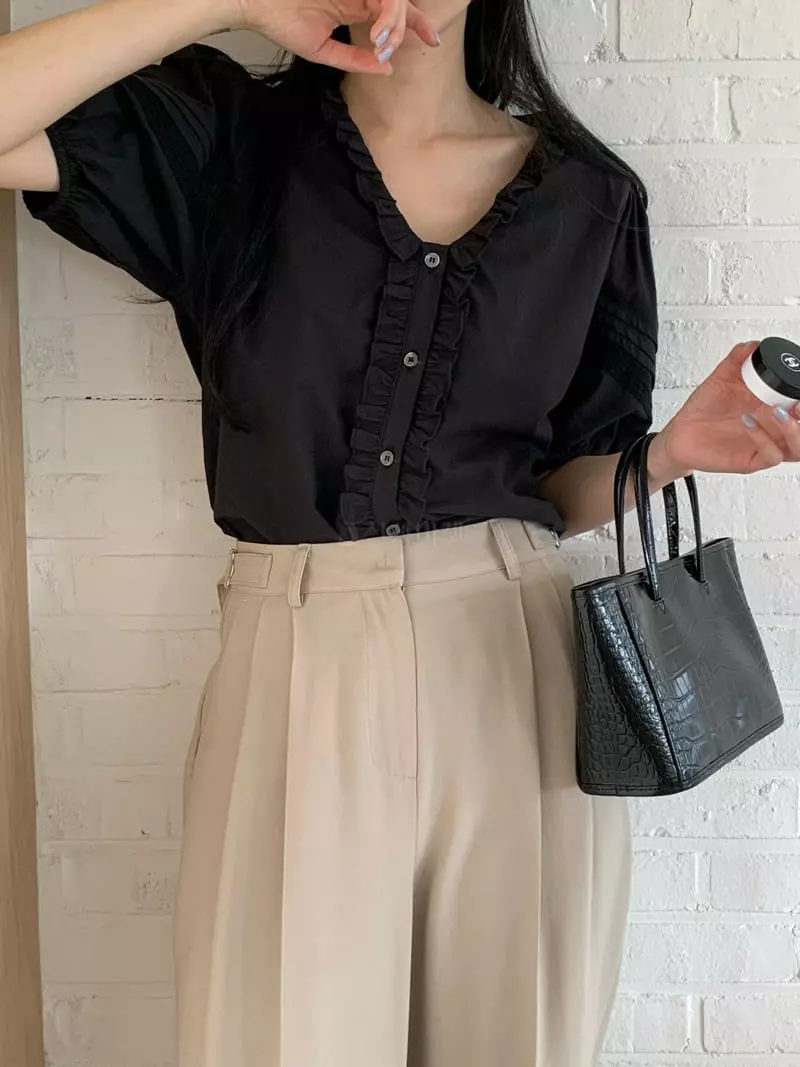 Ovu - Korean Women Fashion - #momslook - Shasha Blouse - 7