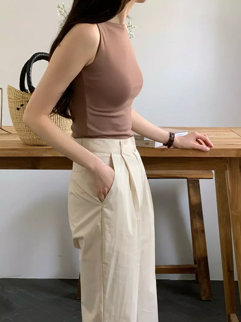 Ovu - Korean Women Fashion - #momslook - Sand SLEeveless - 10