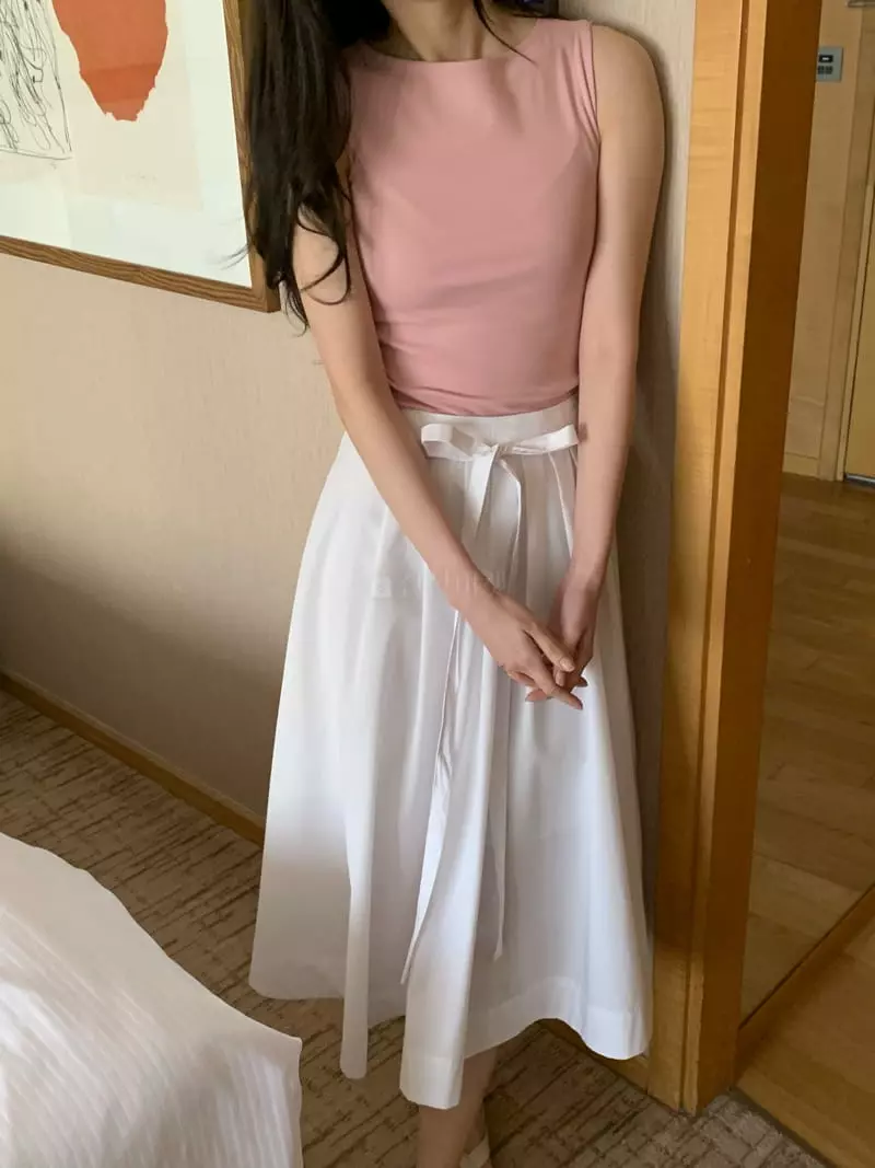 Ovu - Korean Women Fashion - #momslook - Sand SLEeveless - 12