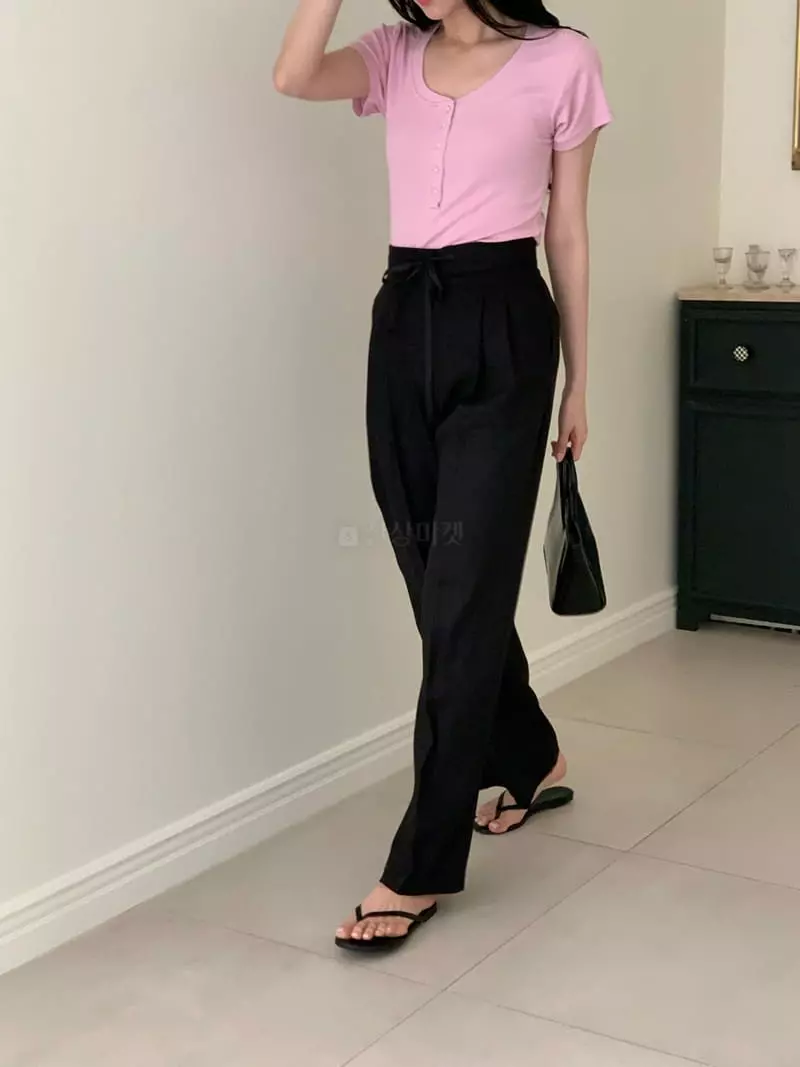 Ovu - Korean Women Fashion - #momslook - Linen Pants - 12