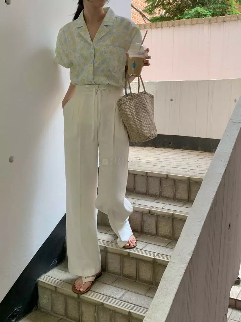 Ovu - Korean Women Fashion - #momslook - Linen Pants - 2
