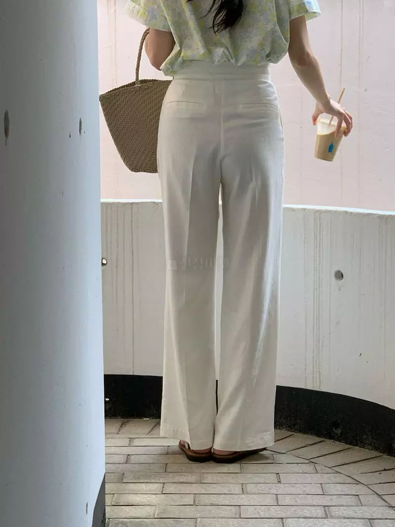 Ovu - Korean Women Fashion - #womensfashion - Linen Pants - 4