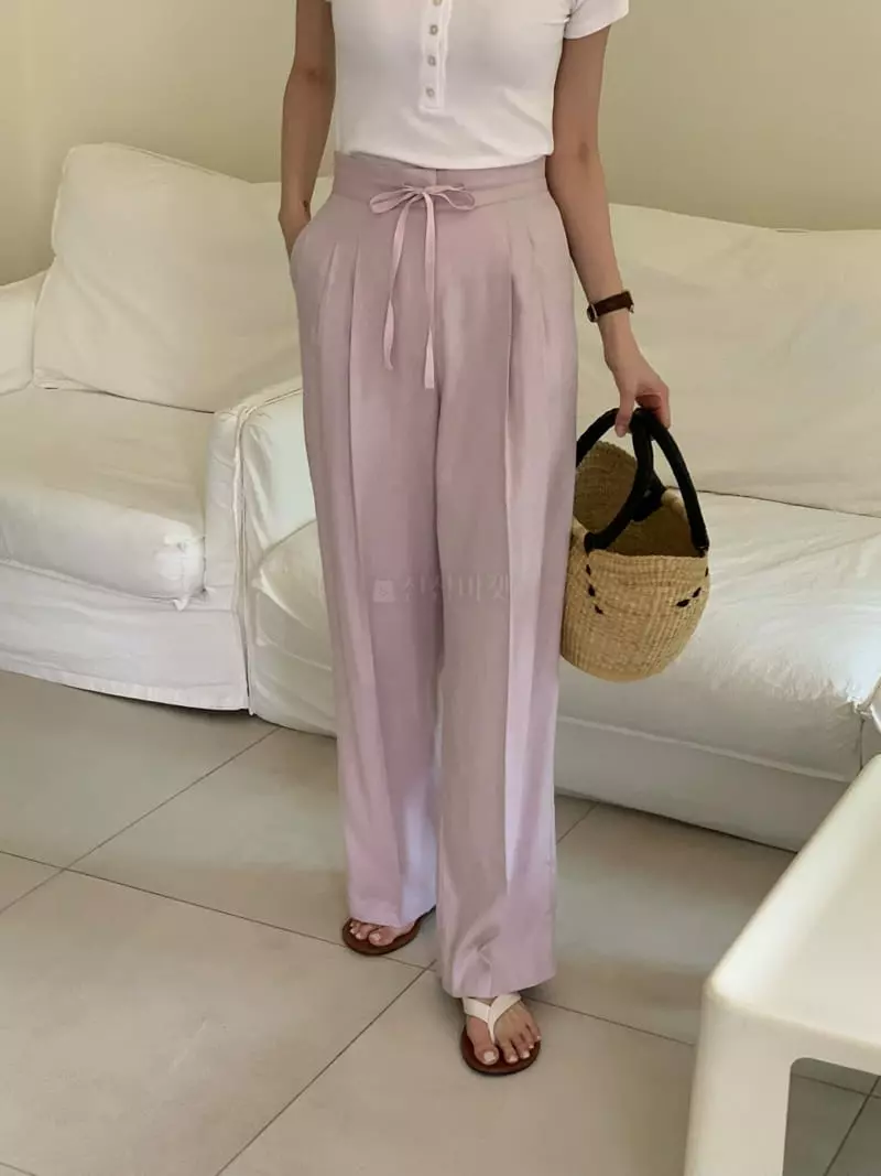 Ovu - Korean Women Fashion - #momslook - Linen Pants - 6