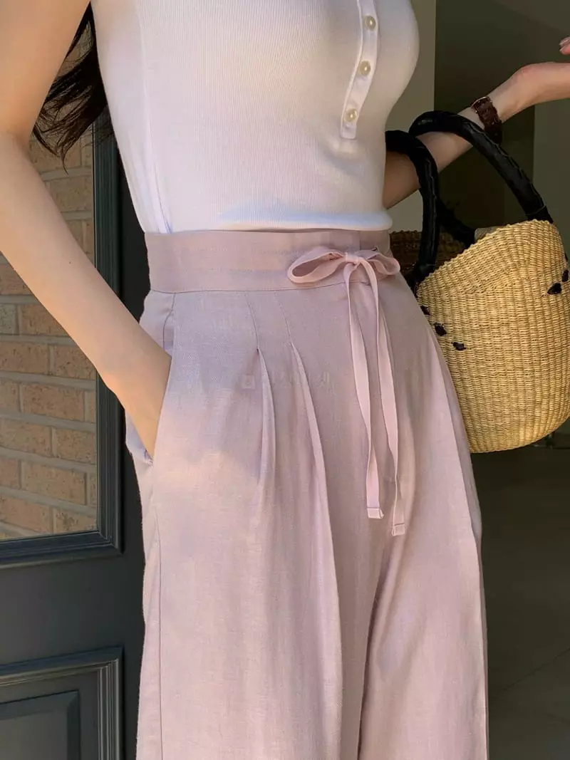 Ovu - Korean Women Fashion - #momslook - Linen Pants - 8