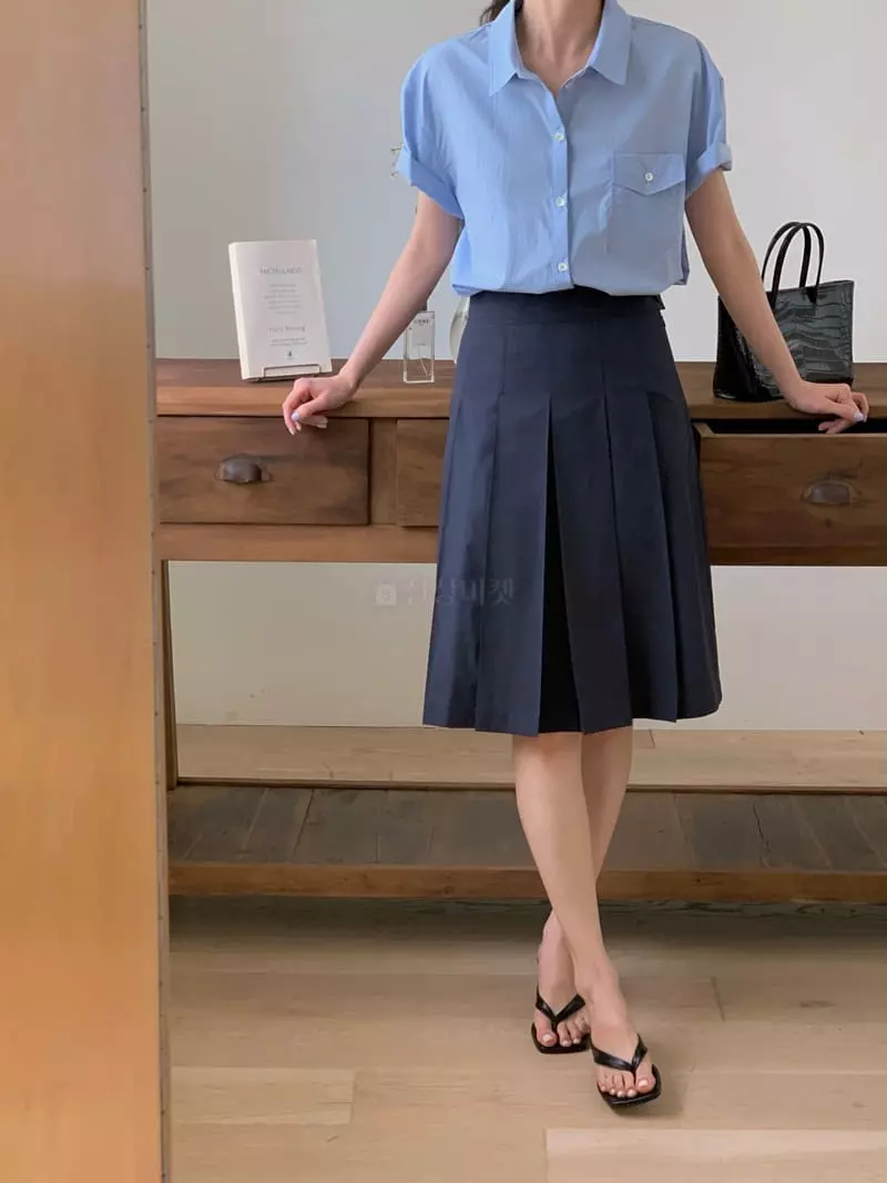 Ovu - Korean Women Fashion - #restrostyle - Ponny Wrinkle Skirt - 7