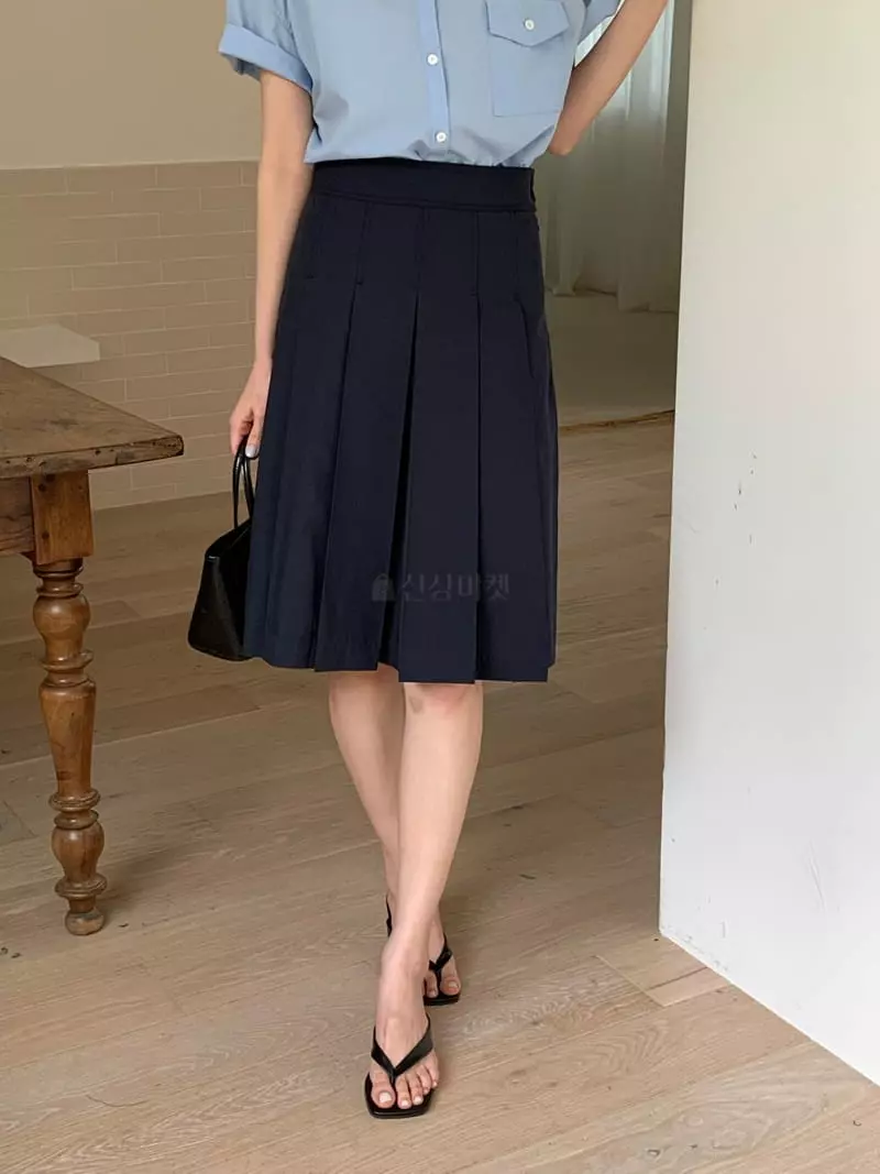 Ovu - Korean Women Fashion - #romanticstyle - Ponny Wrinkle Skirt - 8