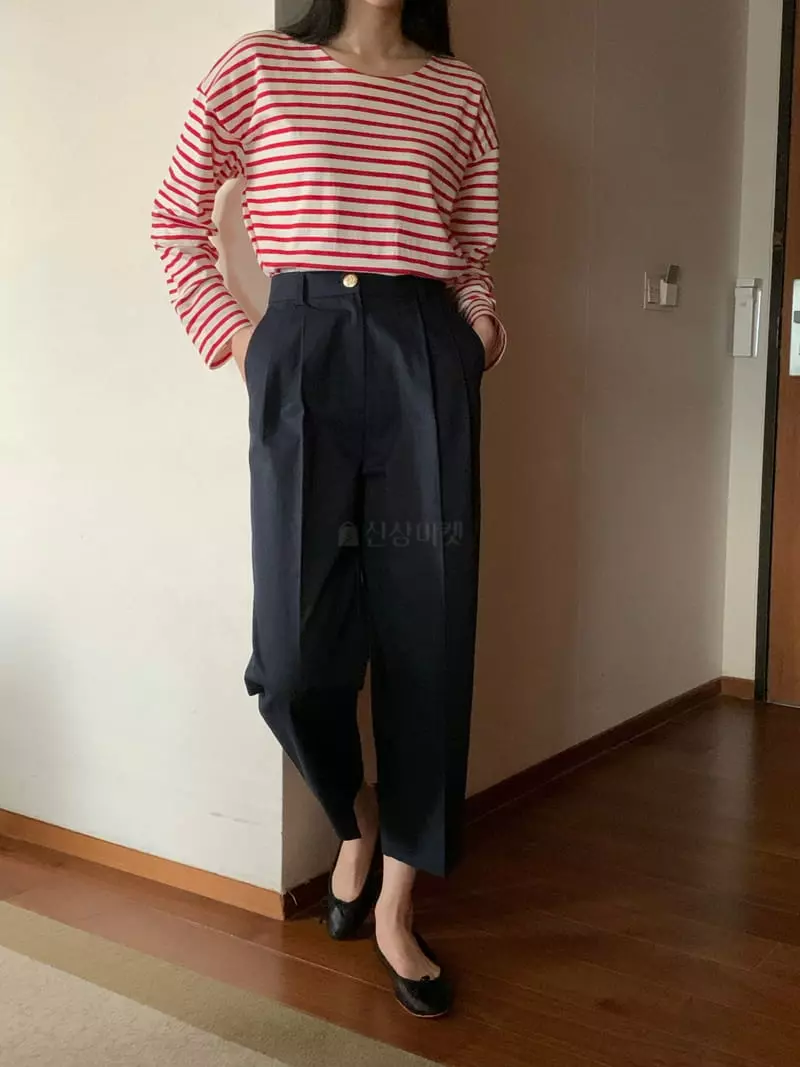 Ovu - Korean Women Fashion - #romanticstyle - Gold Button Pants - 11