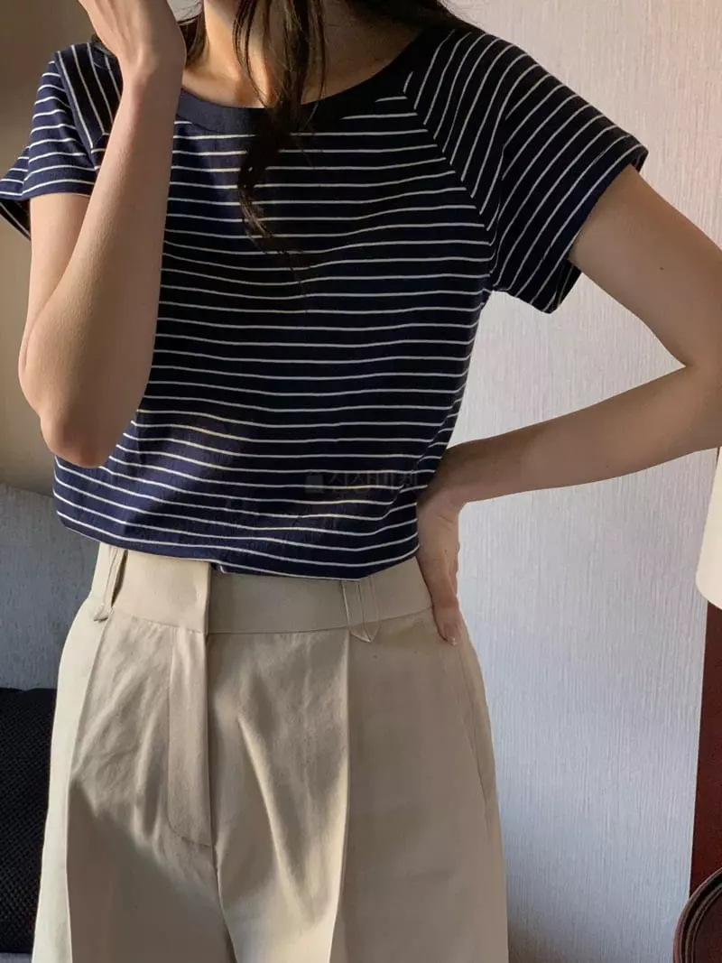 Ovu - Korean Women Fashion - #shopsmall - Candy Stripes Tee - 6