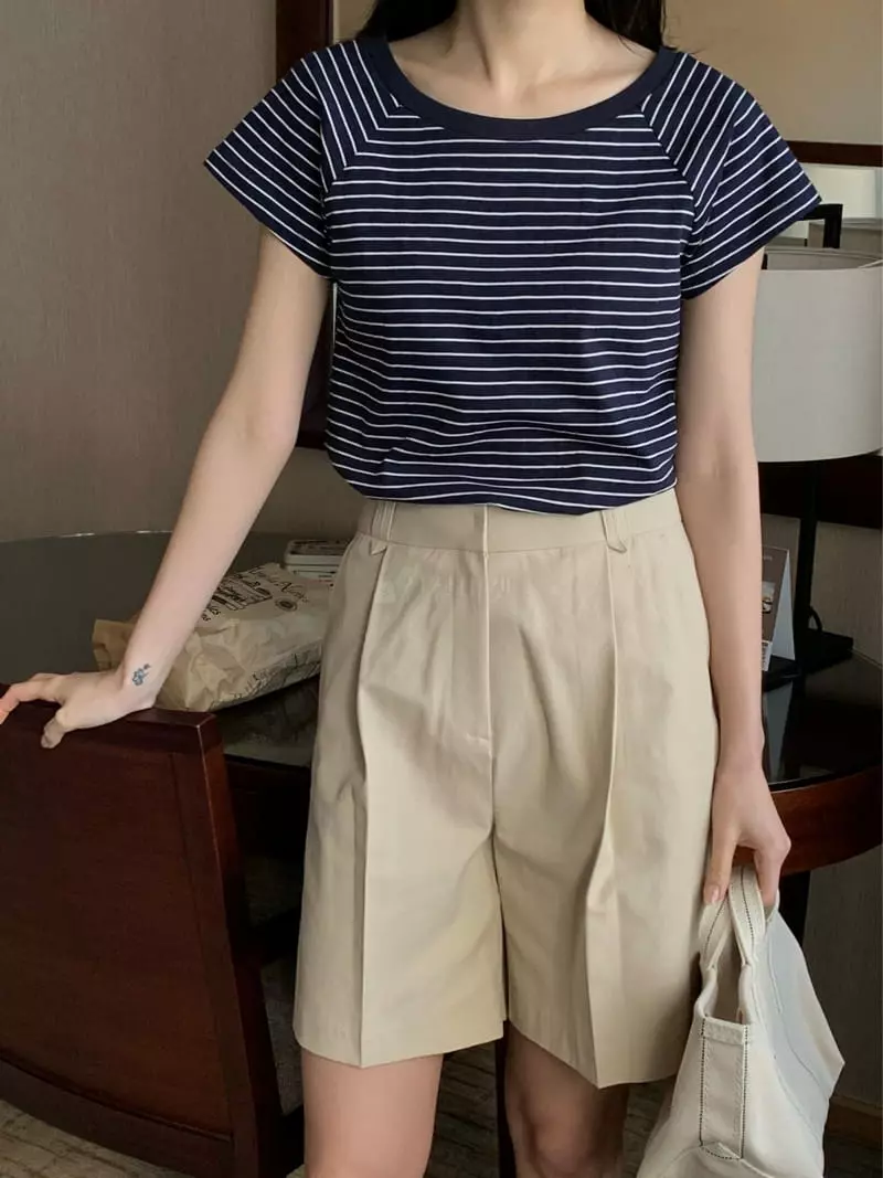 Ovu - Korean Women Fashion - #thatsdarling - Candy Stripes Tee - 7