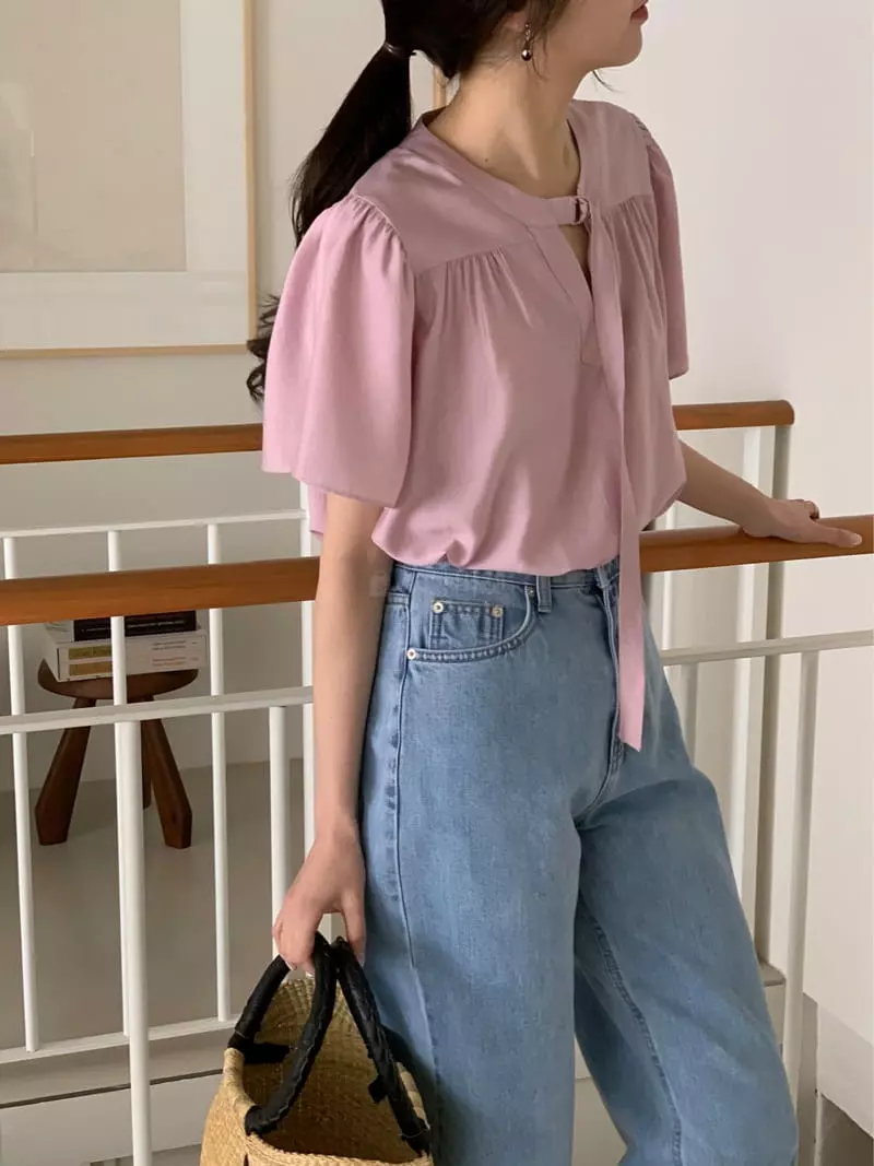 Ovu - Korean Women Fashion - #vintageinspired - Kinder Blouse - 3
