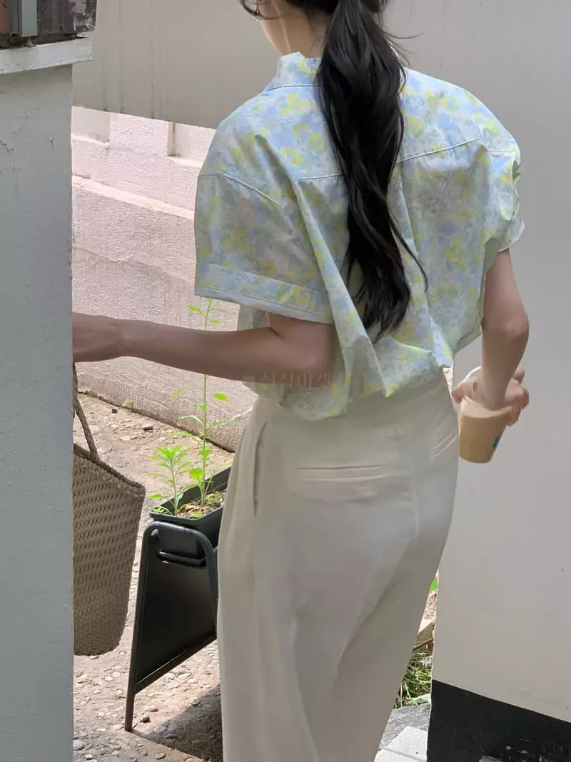 Ovu - Korean Women Fashion - #vintagekidsstyle - Flower Blouse - 11