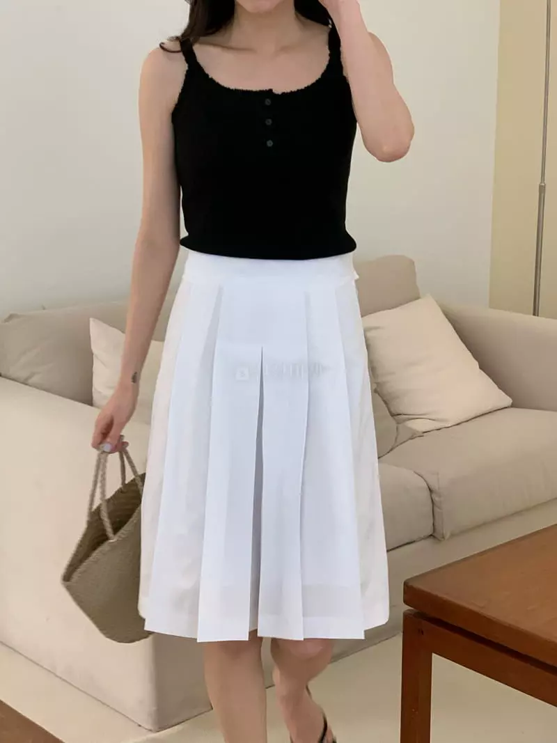 Ovu - Korean Women Fashion - #vintagekidsstyle - Ponny Wrinkle Skirt - 5