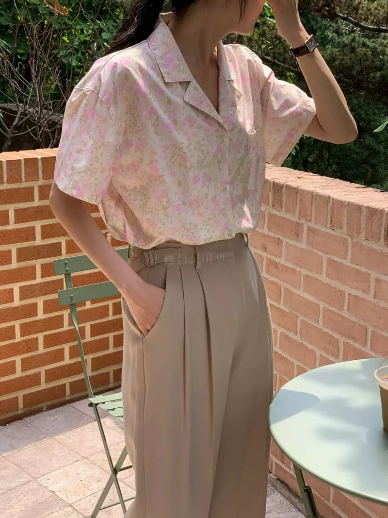 Ovu - Korean Women Fashion - #womensfashion - Flower Blouse - 5