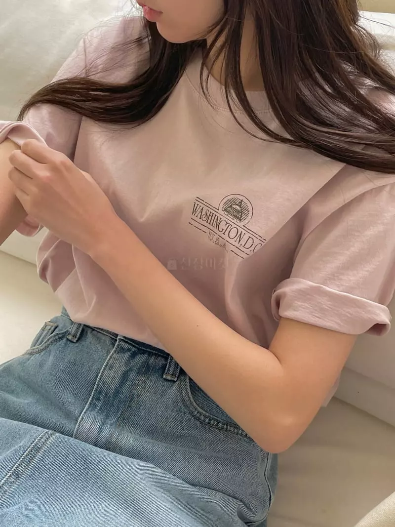 Ovu - Korean Women Fashion - #womensfashion - Washington Tee - 7
