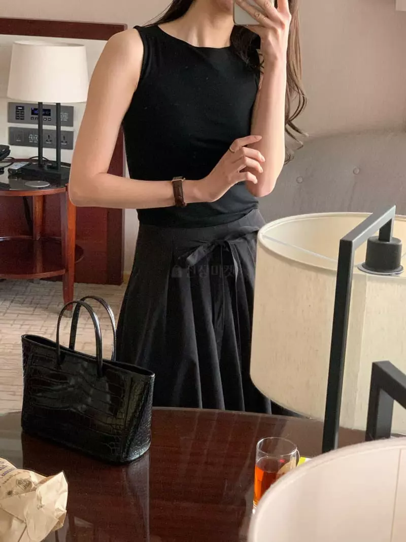 Ovu - Korean Women Fashion - #womensfashion - Sand SLEeveless