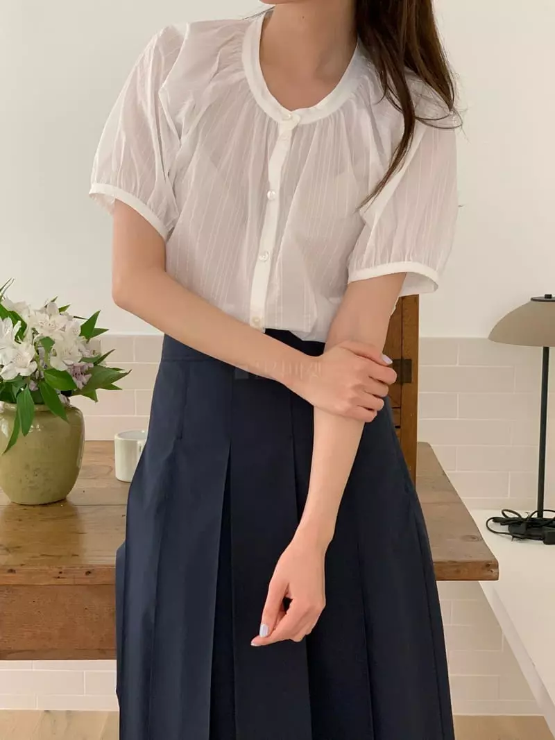 Ovu - Korean Women Fashion - #womensfashion - Mer Blouse - 10