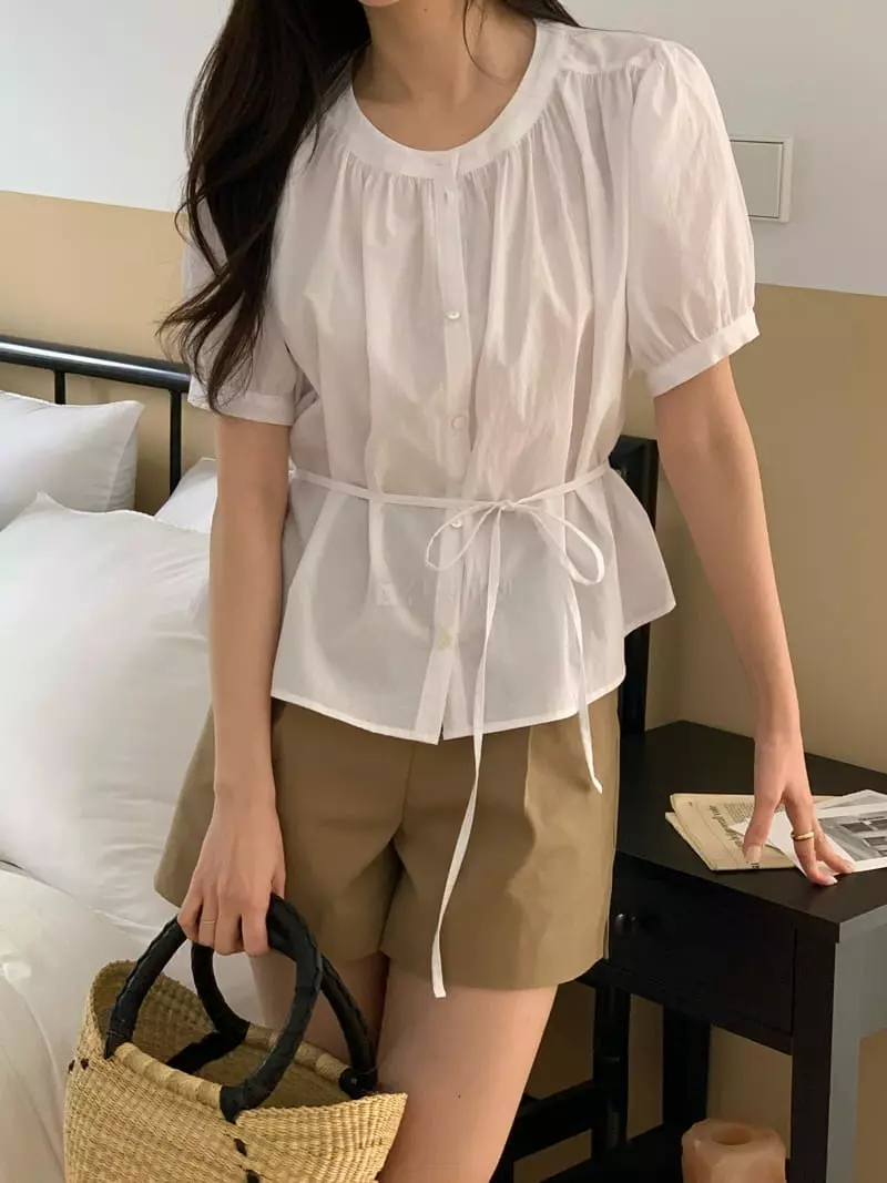 Ovu - Korean Women Fashion - #womensfashion - Lian Shirring Blouse - 5