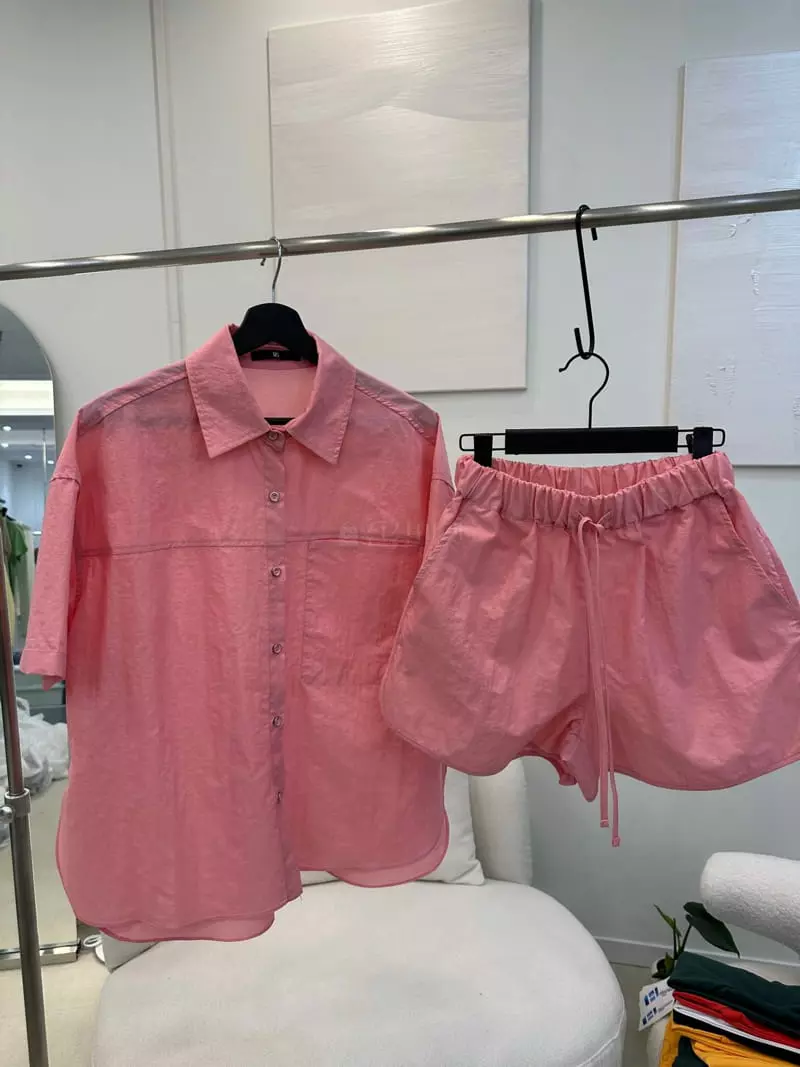Pablored - Korean Women Fashion - #womensfashion - Para Bodysuit Over Shirt Banding Set UP - 4