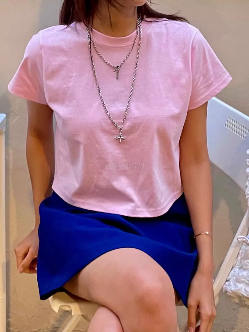 Pablored - Korean Women Fashion - #momslook - Len Crop Tee - 7