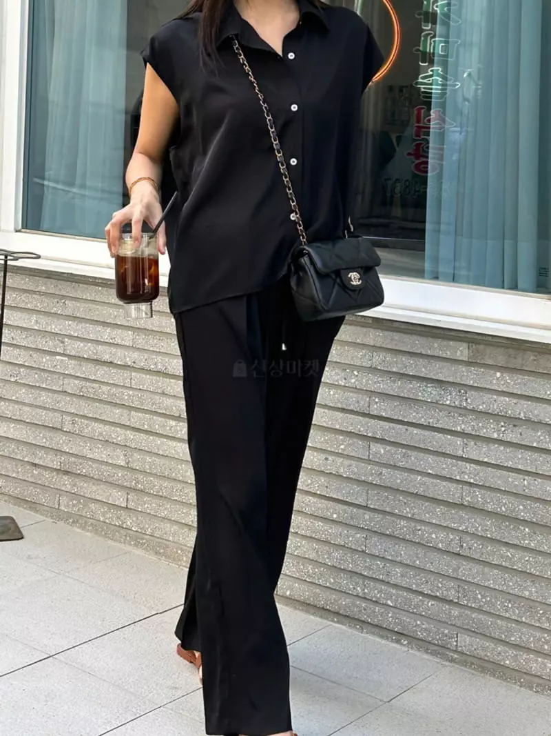 Pablored - Korean Women Fashion - #momslook - Mus Top Bottom Set - 3