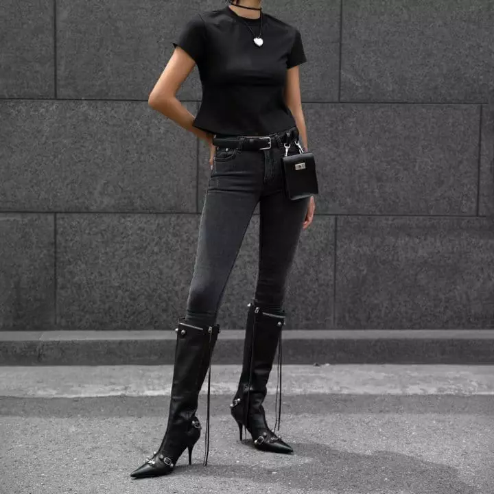 Paper Moon - Korean Women Fashion - #momslook - Washied Skinny Jeans - 8